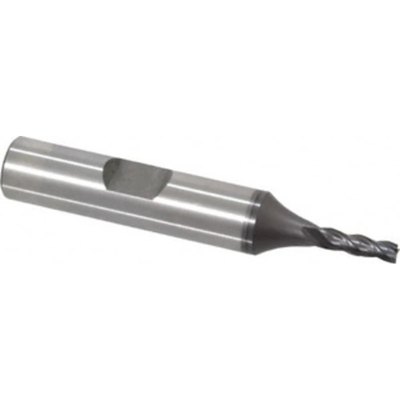 OSG 1/8, 3/8 LOC, 3/8 Shank Diam, 2-5/16 OAL, 4 Flute, Vanadium High Speed Steel Square End Mill Single End, TiCN Fin...